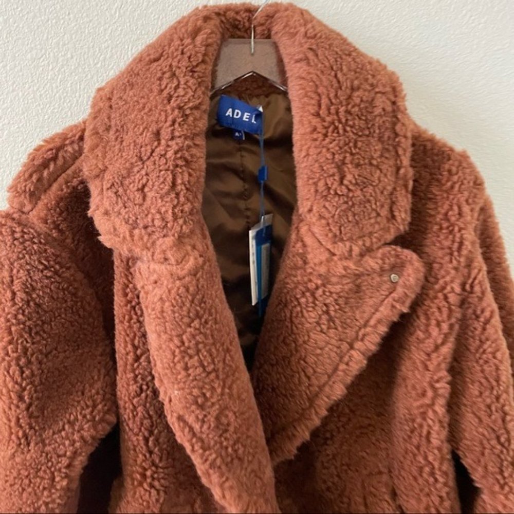 Ader Error Callcid Shearling Jacket Brown - image 7